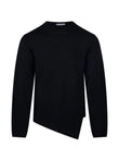 Comme Des Garçons Shirt asymmetric-hem sweater coloris Black