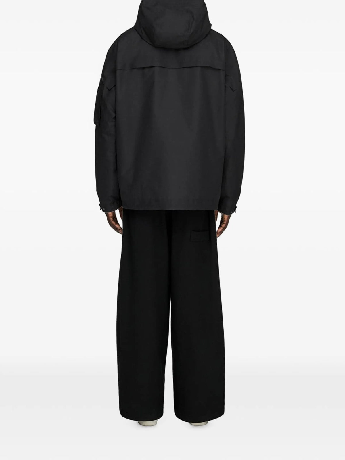 Y-3 GTX padded hooded jacket coloris Black - vue 5