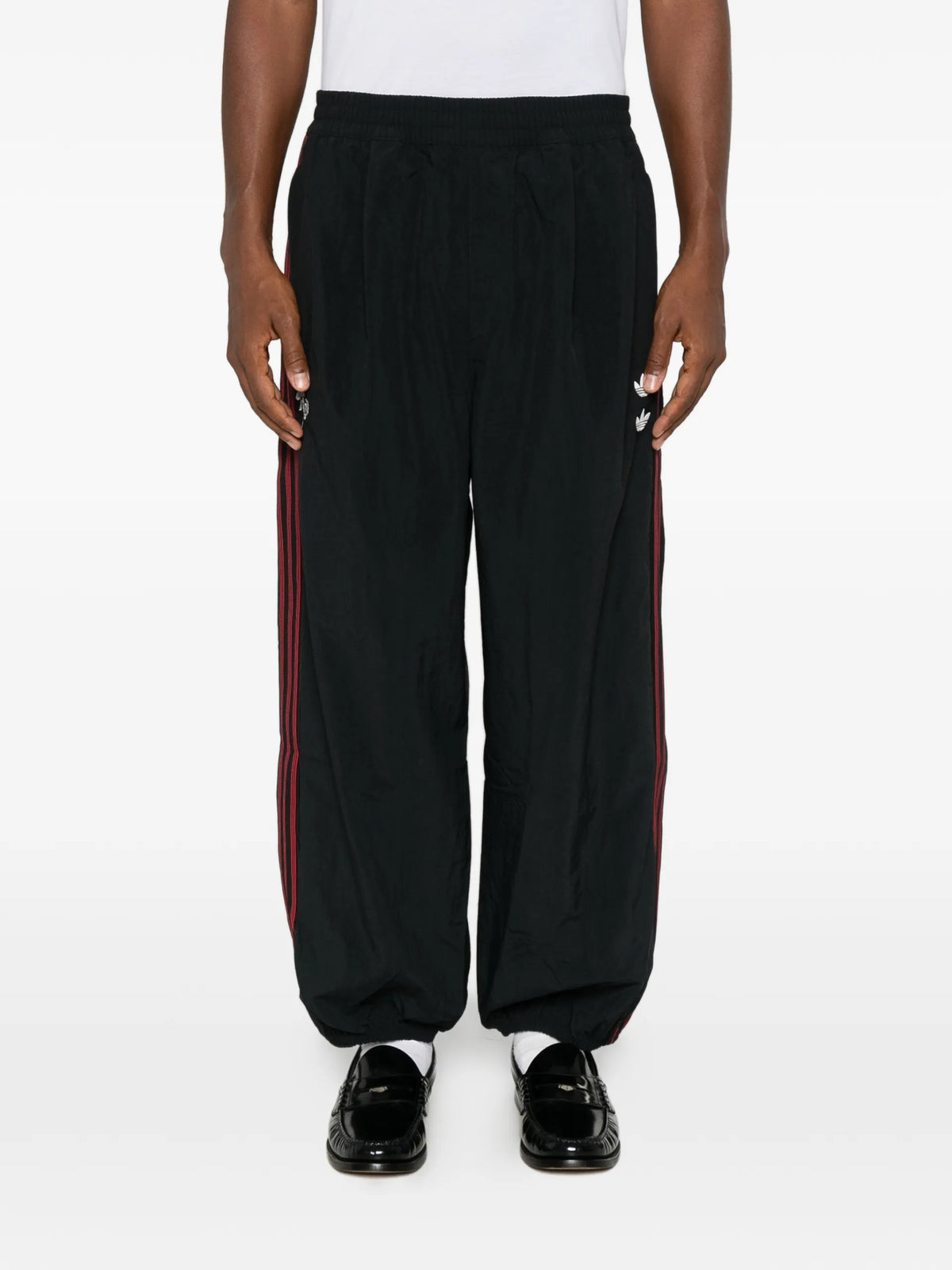 Willy Chavarria logo-embroidered side-stripe track pants coloris Black - vue 3