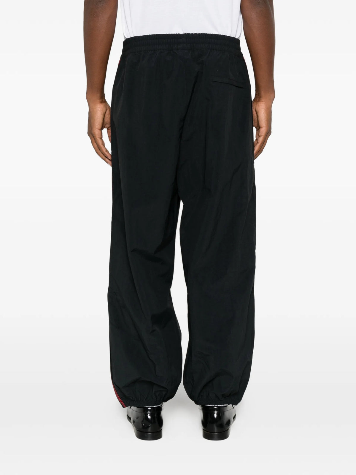 Willy Chavarria logo-embroidered side-stripe track pants coloris Black - vue 4