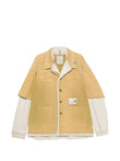 Maison MIHARA YASUHIRO layered-design embroidered jacket coloris Yellow
