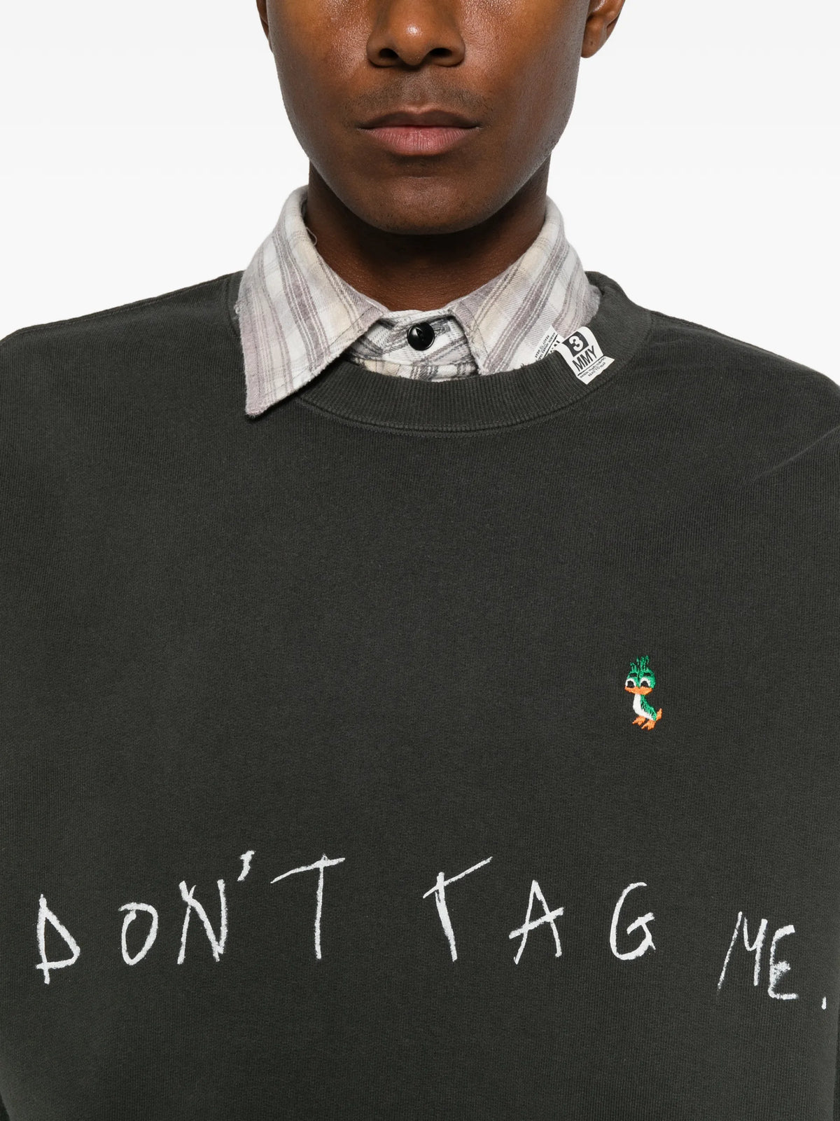 Maison MIHARA YASUHIRO logo-print embroidered sweatshirt coloris Black - vue 5
