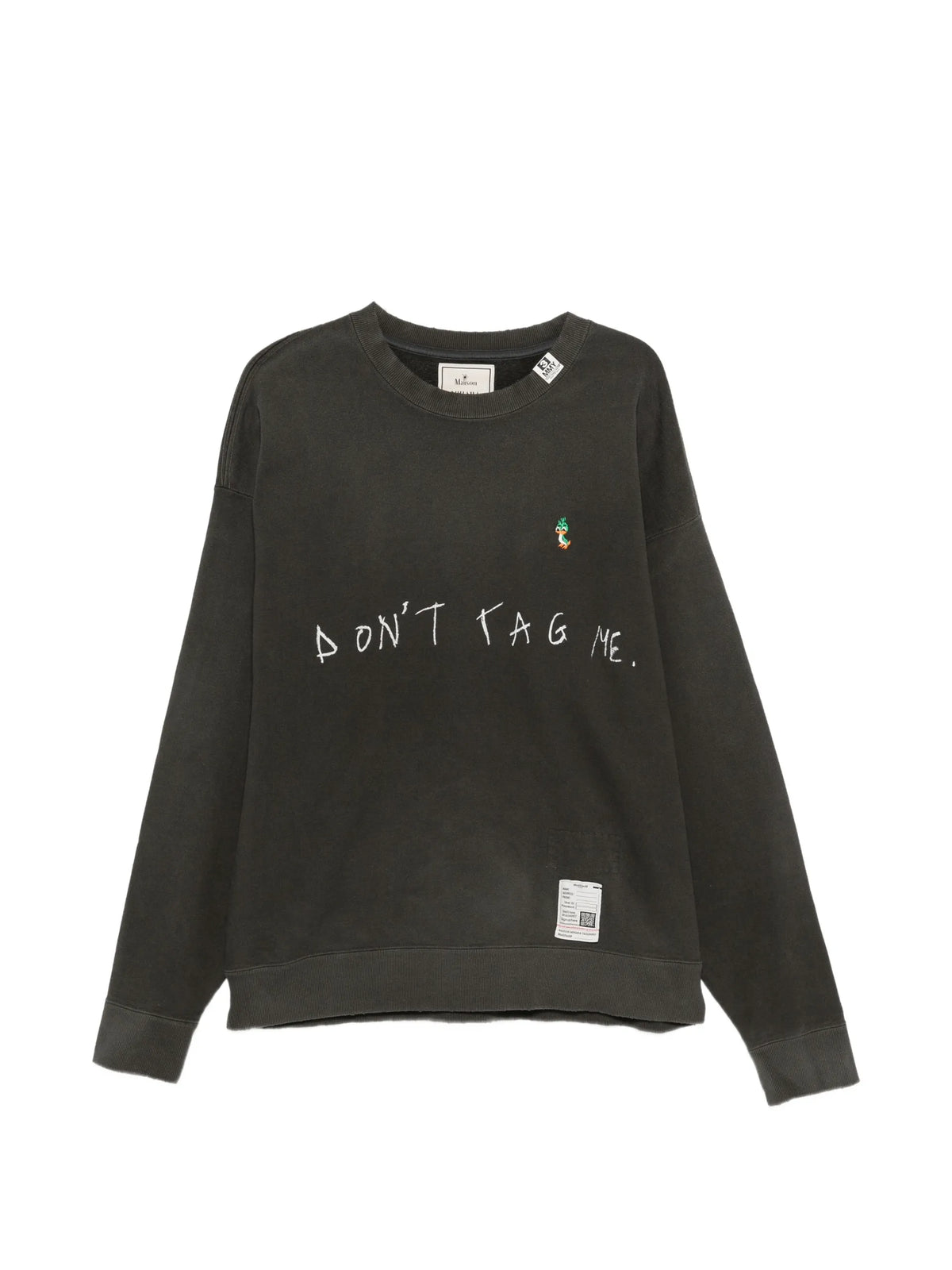 Maison MIHARA YASUHIRO logo-print embroidered sweatshirt coloris Black