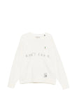 Maison MIHARA YASUHIRO slogan-print cotton sweatshirt coloris White