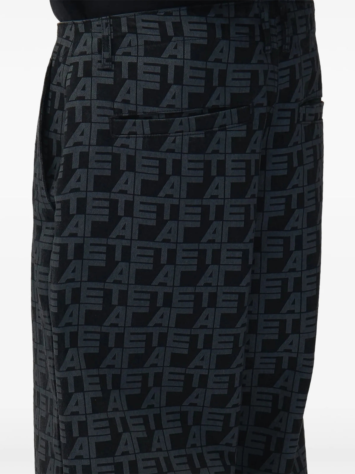 Arte Antwerp monogram-print jeans coloris Black - vue 3